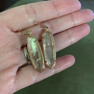 Kendra Scott Gold White Pearl Earrings